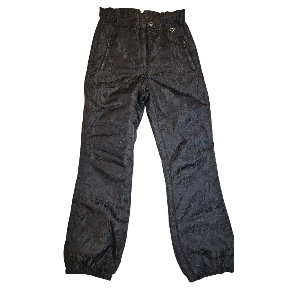 OBERMEYER Size 8 Black Insulated Ski Snowboard Snowmobile Winter Sport Pants